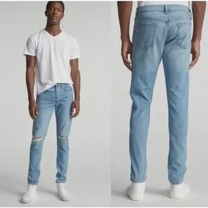 Rag & Bone Jeans Sz 32 Extra Slim Denim Button Fly Mens Made in USA
